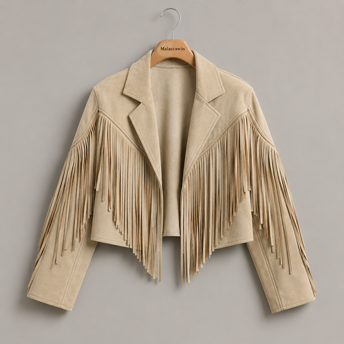 Classic Biker Leather Jacket - Side