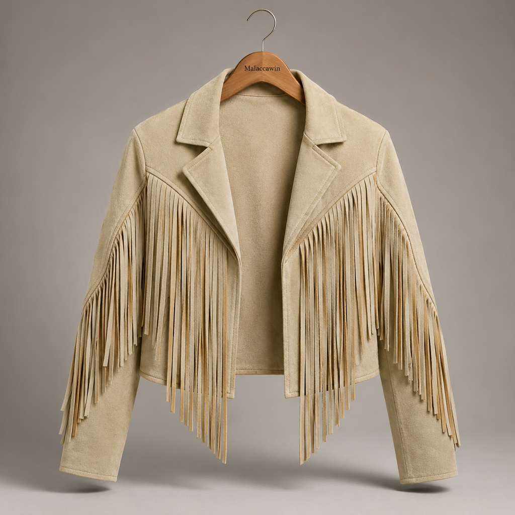 Classic Biker Leather Jacket - Detail