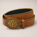 Western Boho Leather Belt