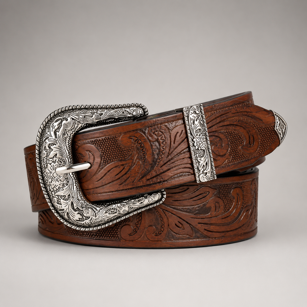 Retro Western PU Belt