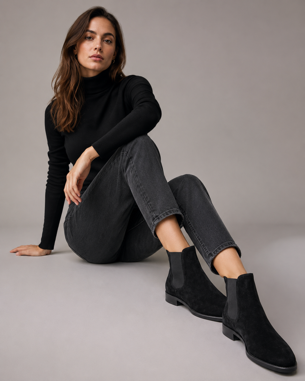 Velvet Bow Ankle Boots