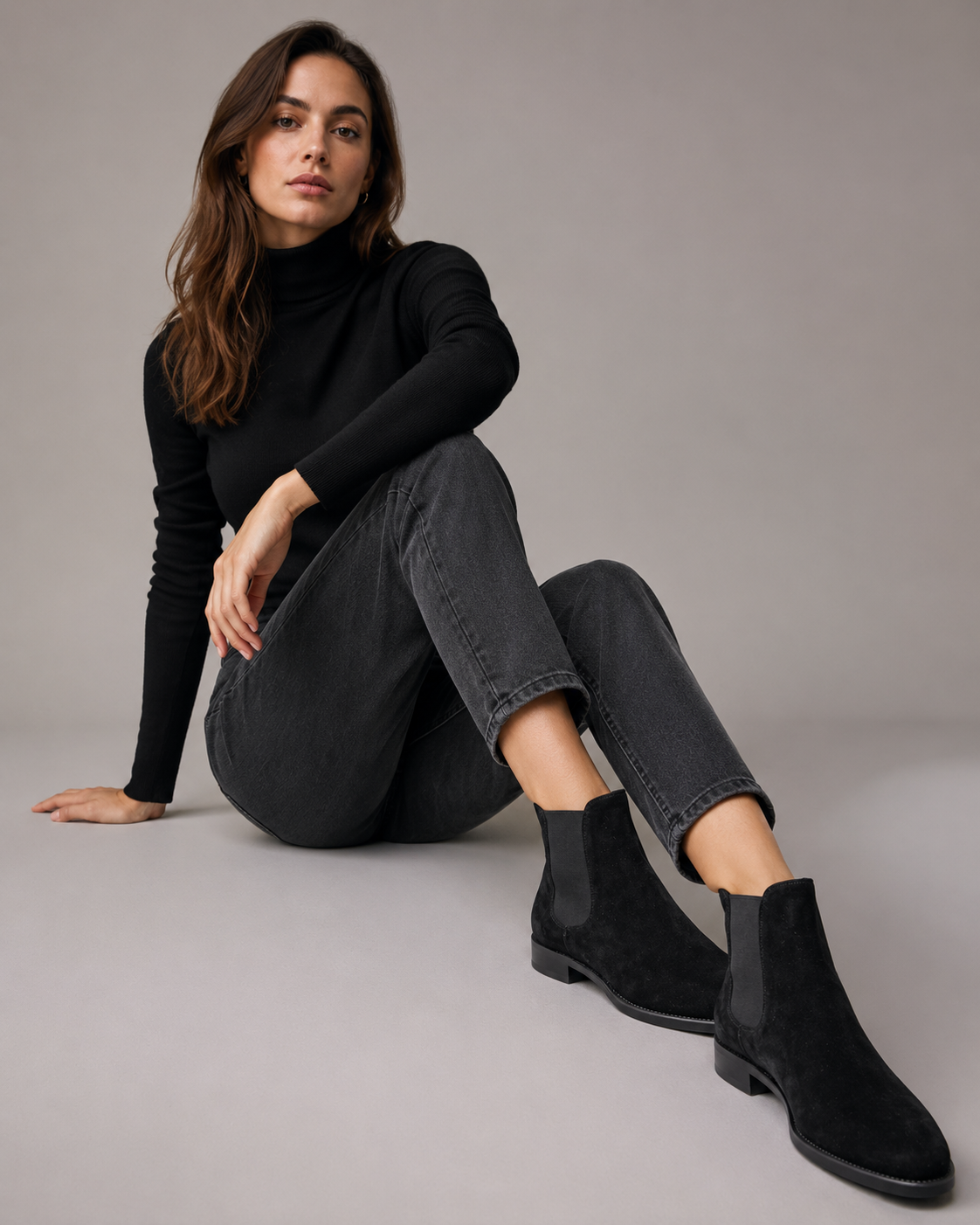 Velvet Bow Ankle Boots